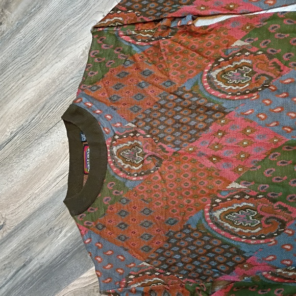 Santana Men's Pattern Sweater Size Large Vintage Unisex - Picture 2 of 9